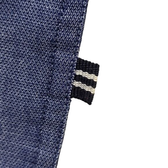 Nautica Boys 4T Blue Chambray Colorblock Short Sleeve Collared Button-Up Shirt - Picture 7 of 13